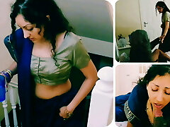 Hindi dirty old man - blowjob cum swallow - saree deepthroat money-shot