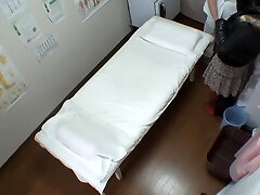 Monstrous booty Japanese caught in a voyeur massage video