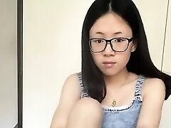 Striptease with cute asian teenage