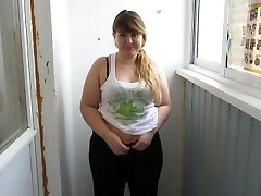 Russian, Thick Girl With By A Snatch Unshaved, Pee For You:)