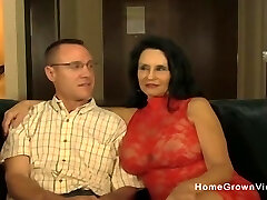 Hot amateur mature deep-throating and fucking a younger guy Hot amateur mature deep-throating and fucking a younger guy