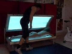 Italia mature nailed in gym (Camaster)