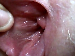 Close-up coño pelirroja madura 