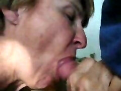 An incredible swallowing of dude's man rod from awesome granny
