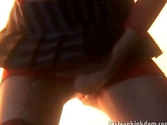 Stockinged lezzy hottie vibrating wet pussy Stockinged lezzy hottie vibrating wet pussy