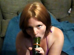 GERMAN BBW FUCKS Humungous CUCUMBER! Show her Master dedication!