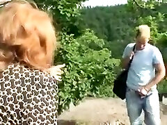 Sweet devouring mature outdoors