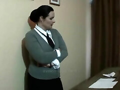 Busty mature domme and her submissive thrall
