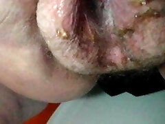 Very old granny peeing