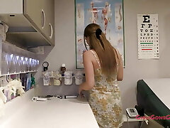 Pregnant Sweethearts Nova Maverick & Ashley Grace Get A Vibrating Exam in Doctor Tampa's Office , At GirlsGoneGynoCom