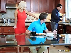 A woman and her hot mother have a threesome with a hung guy A woman and her hot mother have a threesome with a hung guy