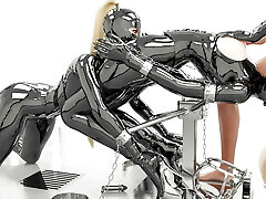 Mistresses in Hard Bondage Chained to Pussy 3D BDSM Animation