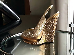 Golden Platform Heels Golden Platform Heels