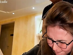 The stepson took advantage of the situation and filled his stepmother's pussy with hefty spooge