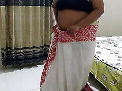 Desi 55-Year-Aged (Maa) Was Dressed In Saree At Room When Her (Beta) Came And Chudai Jabardasti - Hindi Sex