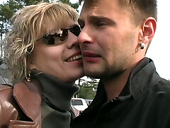 Mature blond whore is ready to have a casual intercourse