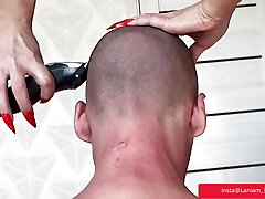 Mature milf femdom shaving slave asmr