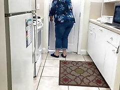 Hot mischievous sexy BBW cheating wife fucks plumber doggystyle & missionary as payment for work done