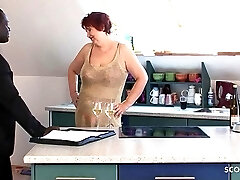 German Busty Mature Granny Seduced Black Dude To Fuck