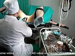 Girl get orgasm om obgyn chair