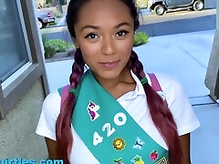 Tiny Squirtles – Little Whorish Girl Scout Sells Cookies By Sucking and Fucking Her Neighbor - 1080p