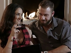 Puerto Rican nympho Sheena Ryder gets boned doggy by her bearded stud