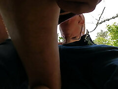crossdresser in the forest im Wald im Grunewald