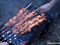 Arranged a pair stiff sex after a picnic