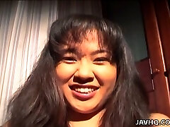 Obese brunette whore Rena Ochiai showing her cameltoe