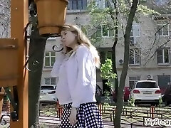 Marvelous Pregnant Anetta Strips Naked and Masturbates!