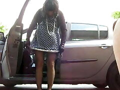 crossdresser upskirt no panty
