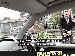 FakeTaxi Posh towheaded falls for my out of gas trick