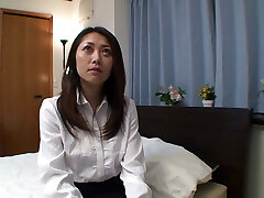 Hairy Japanese mature is doing her first porn video