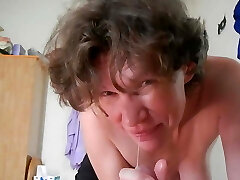 Amateur Mature MILF Eagerly Inhales Stepson's Cock Amateur Mature MILF Eagerly Inhales Stepson's Cock