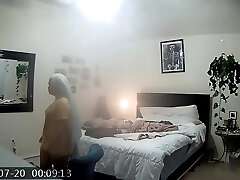 छिपे हुए कैमरे के युवा किशोर बेडरूम में