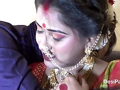 Newly Married Indian Chick Sudipa Hardcore Honeymoon First night sex and internal cumshot - Hindi Audio