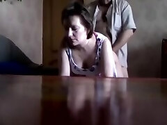 Hidden web cam showcasing a Russian unfaithful wife fucked doggystile by her lover.