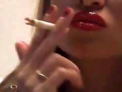 gorgeous smoking fuck-slut displays on webcam