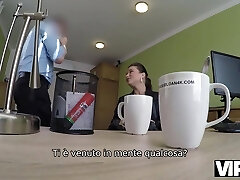 Sexy Cougar fucks extra money on job interview