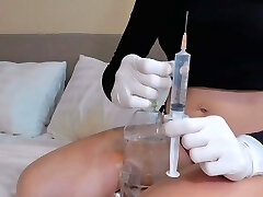 2 injections in the ass and buttfuck masturbation