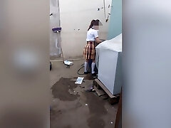 I find my stepdaughter home alone washing her undies, perverted stepdad I find my stepdaughter home alone washing her undies, perverted stepdad