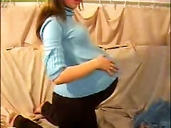 Kinky embarazada webcam de jugar en casa