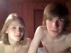 Teen hardcore nailing on a webcam