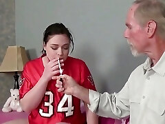 Stepfather Pounds Little Anna From Behind