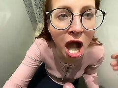 Risky Public Testing Bang-out Toy In The Store And Cum In Mouth In Public Toilet