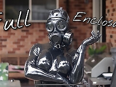 Spandex Catsuit Gas Mask Enclosure