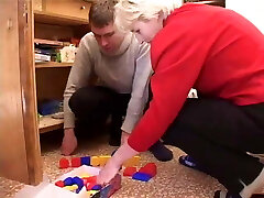 Irina with man and toys