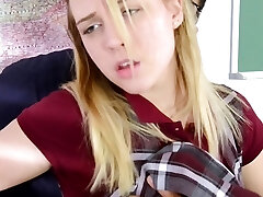 Teen Student Cali Sparks Gets Dicked in Detention