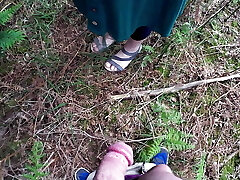 Summer Jizz Fun In The Woods Big Milf Tits Taking A Cum Load