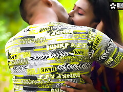 Indian Desi Softcore Bhabhi Sucharita plumbs in the jungle openly outdoors (Hindi Audio)